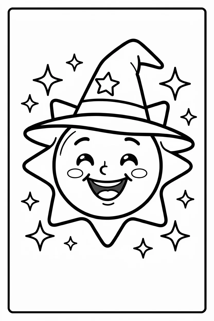Desenhos do Sol para Imprimir e Colorir