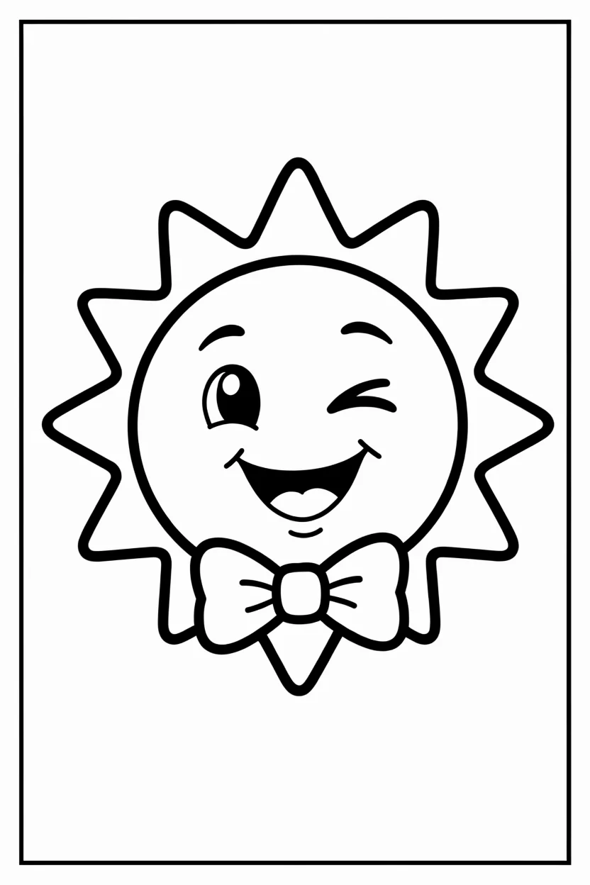 Desenhos do Sol para Imprimir e Colorir