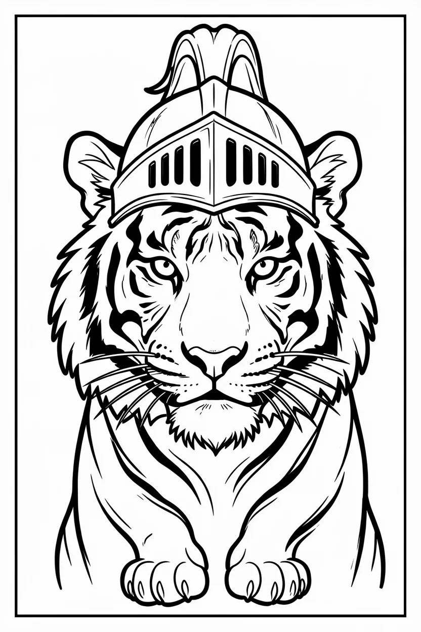 Desenhos do Tigre para Imprimir e Colorir