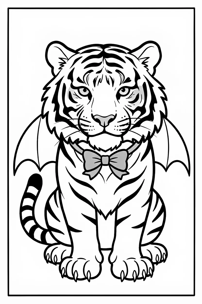 Desenhos do Tigre para Imprimir e Colorir