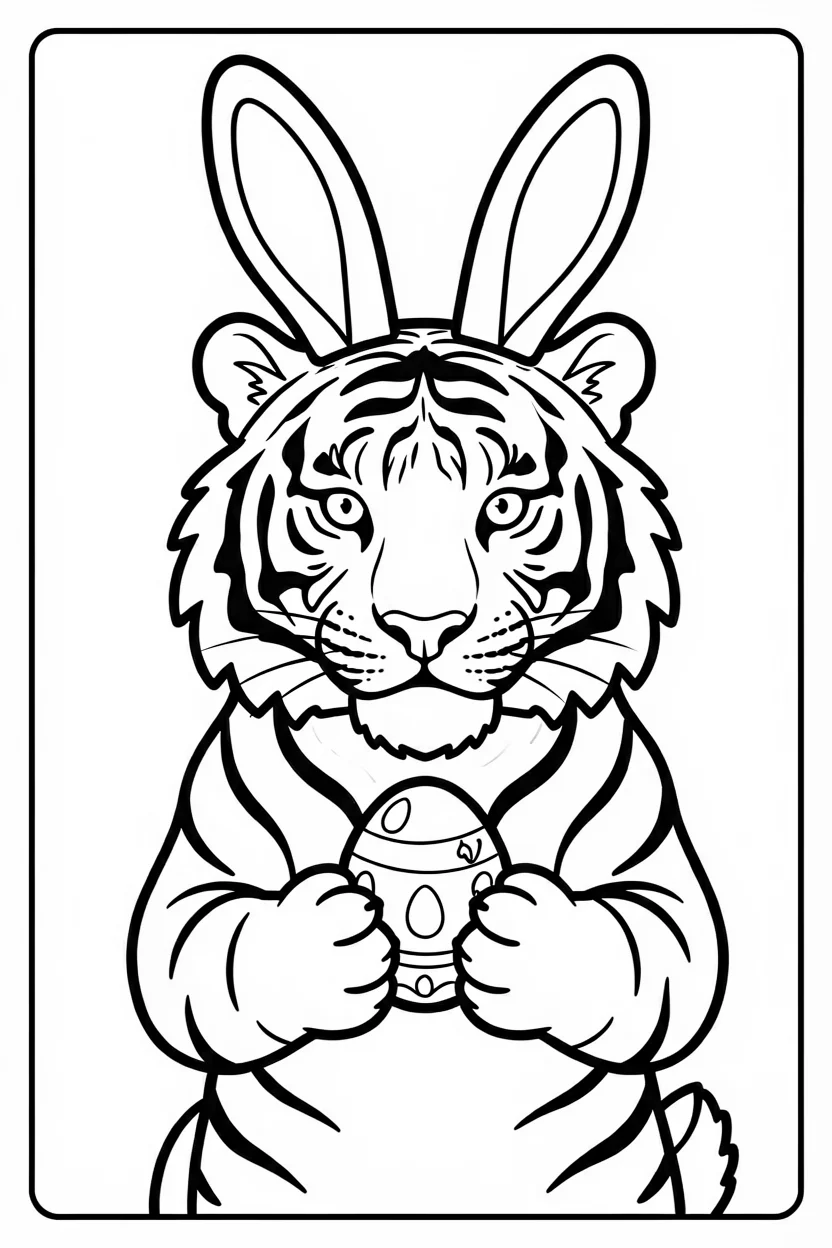 Desenhos do Tigre para Imprimir e Colorir