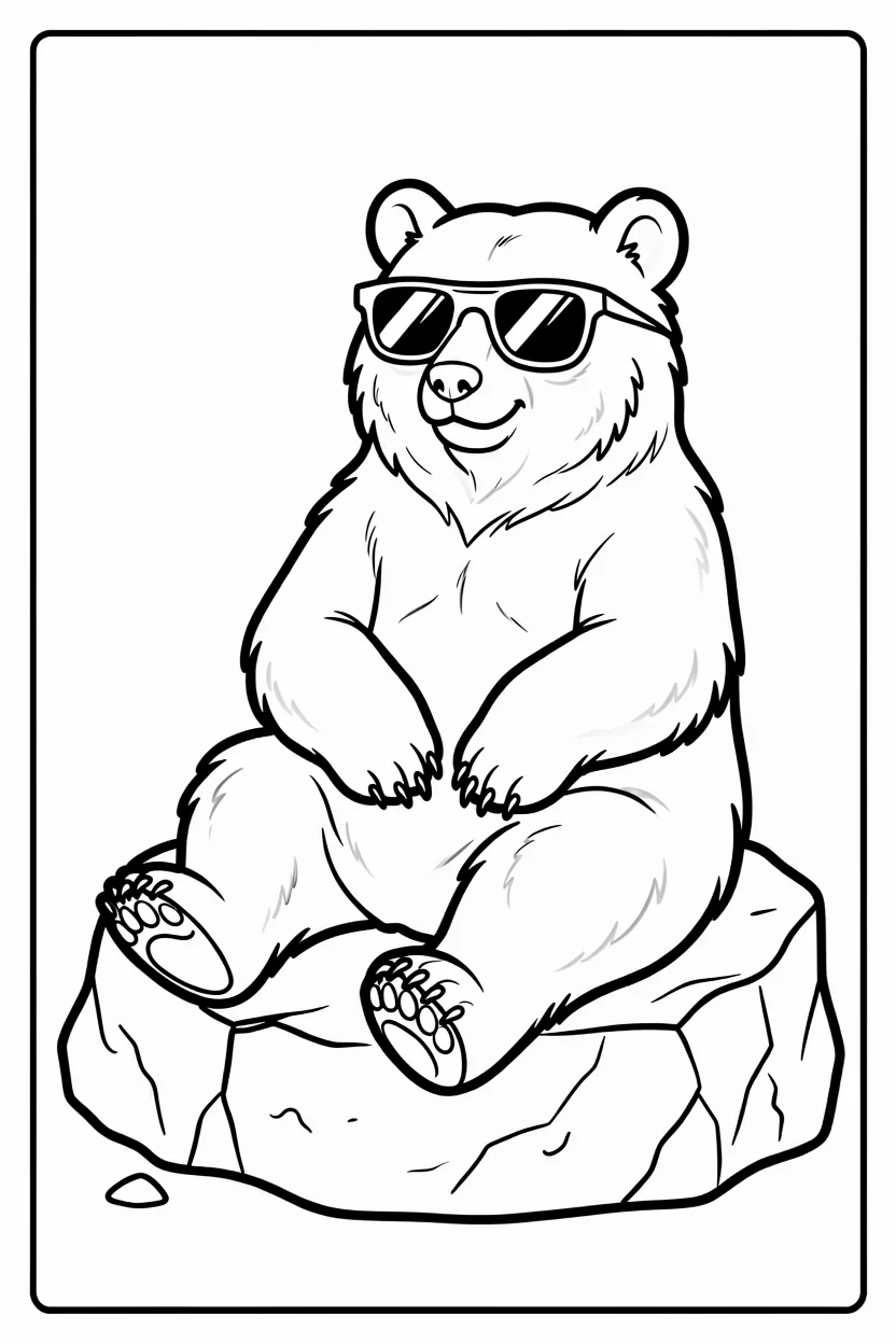 Desenhos do Urso para Imprimir e Colorir