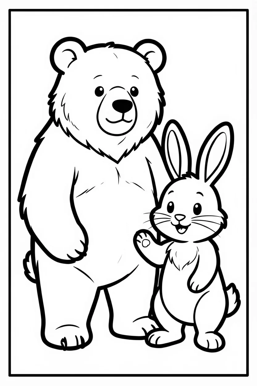 Desenhos do Urso para Imprimir e Colorir