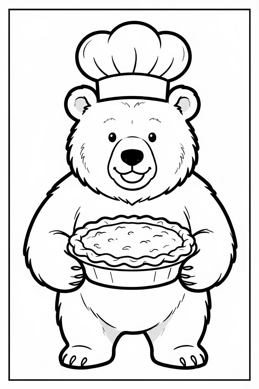 Desenhos do Urso para Imprimir e Colorir