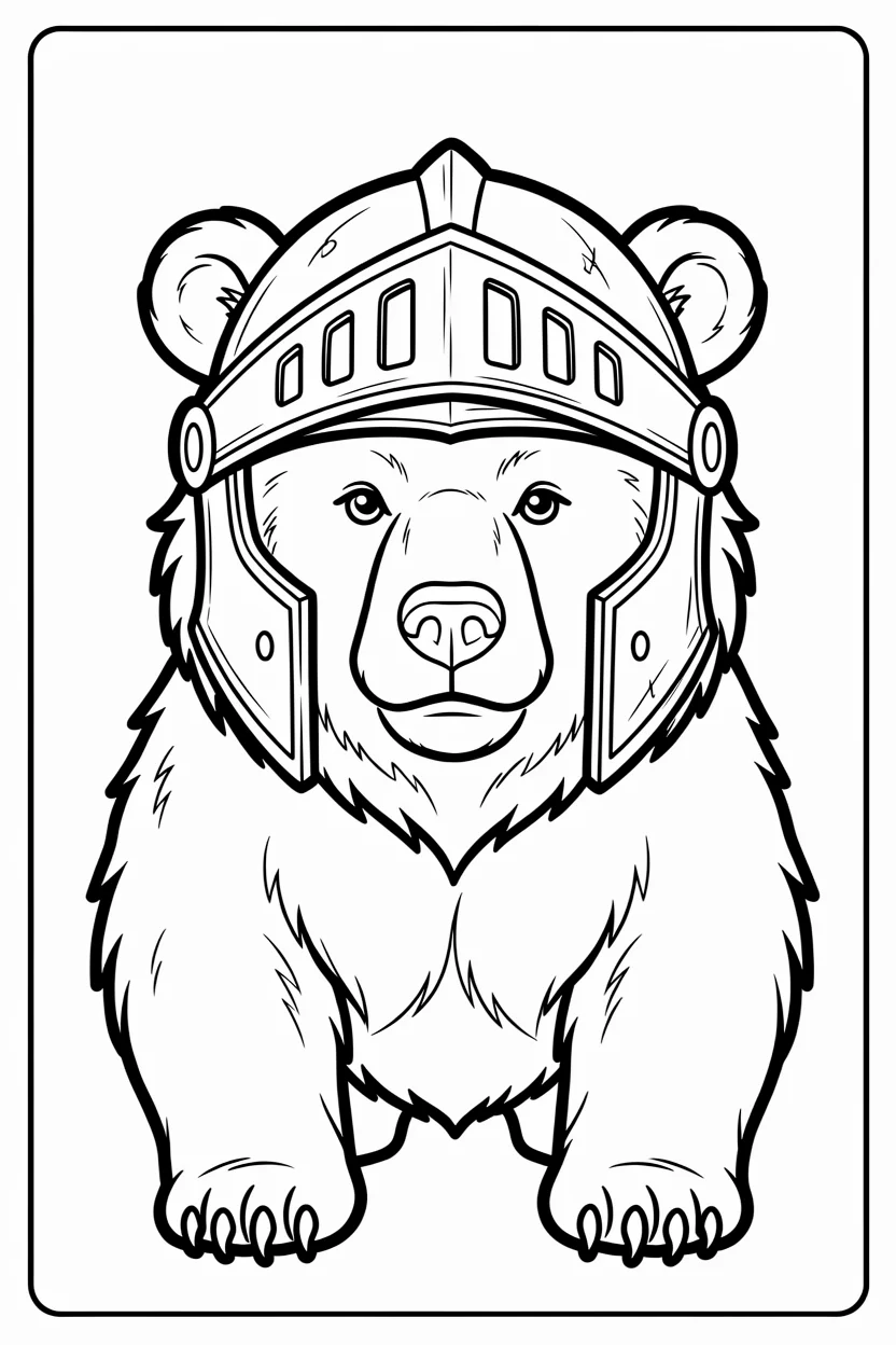 Desenhos do Urso para Imprimir e Colorir