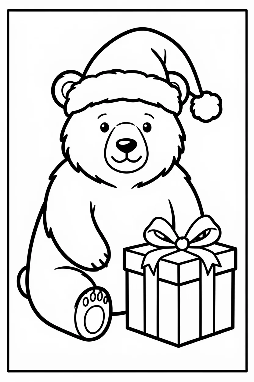 Desenhos do Urso para Imprimir e Colorir