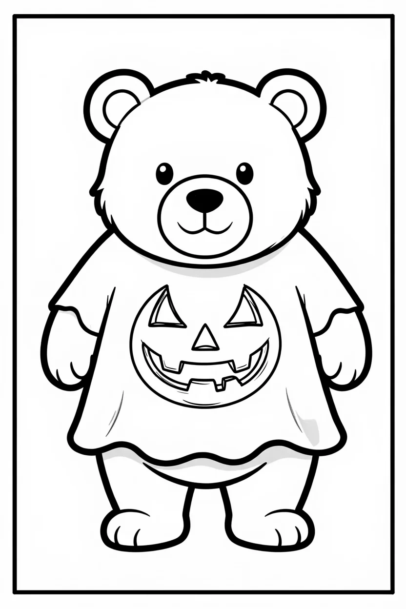 Desenhos do Urso para Imprimir e Colorir