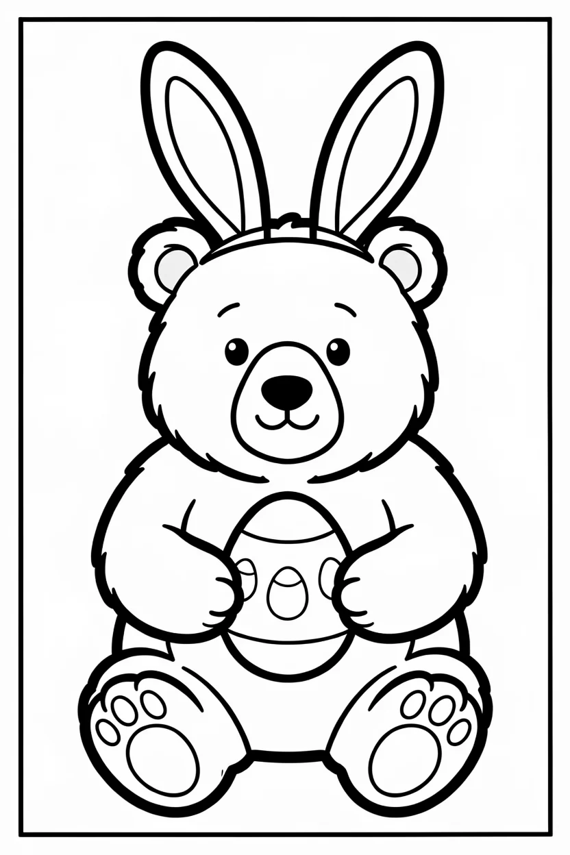 Desenhos do Urso para Imprimir e Colorir