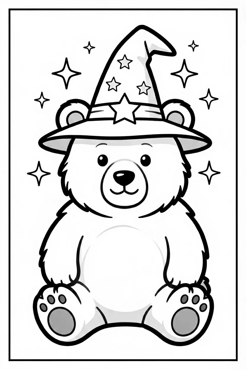 Desenhos do Urso para Imprimir e Colorir