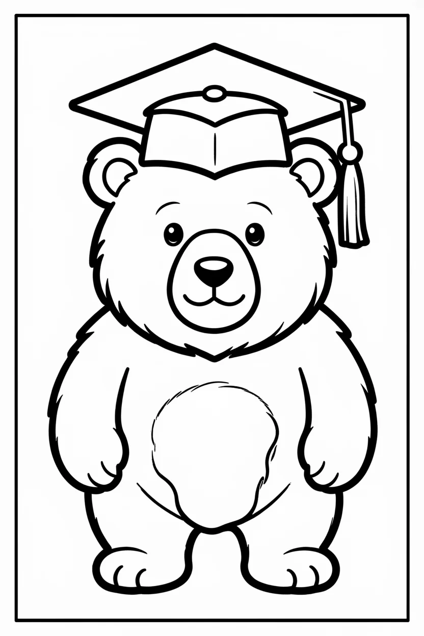 Desenhos do Urso para Imprimir e Colorir