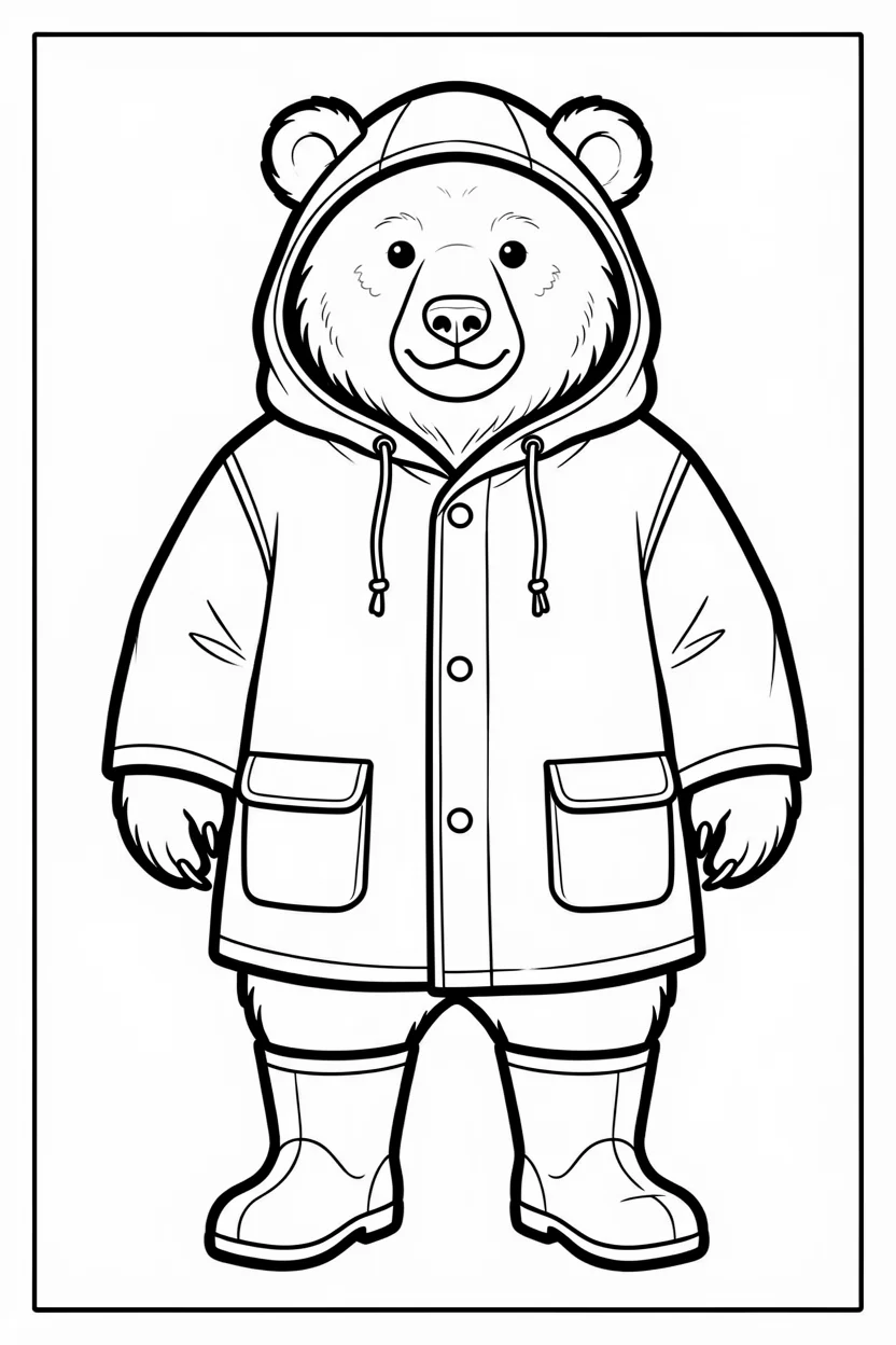 Desenhos do Urso para Imprimir e Colorir
