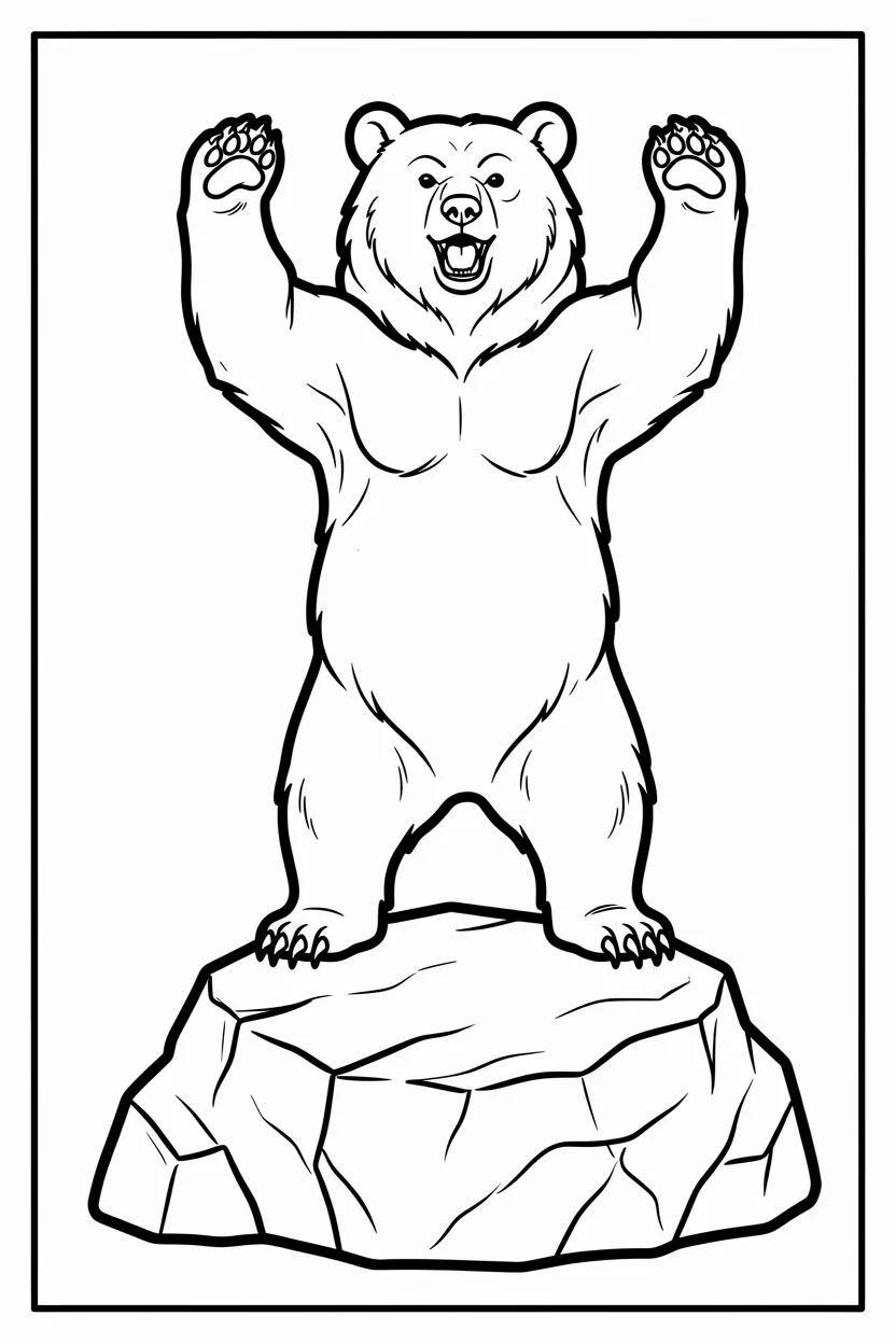 Desenhos do Urso para Imprimir e Colorir