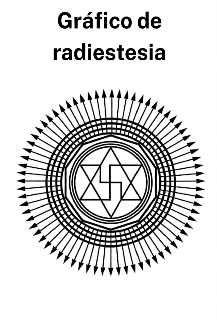 Gru00e1fico de Radiestesia Para Imprimir com Estrelas e Cu00edrculo