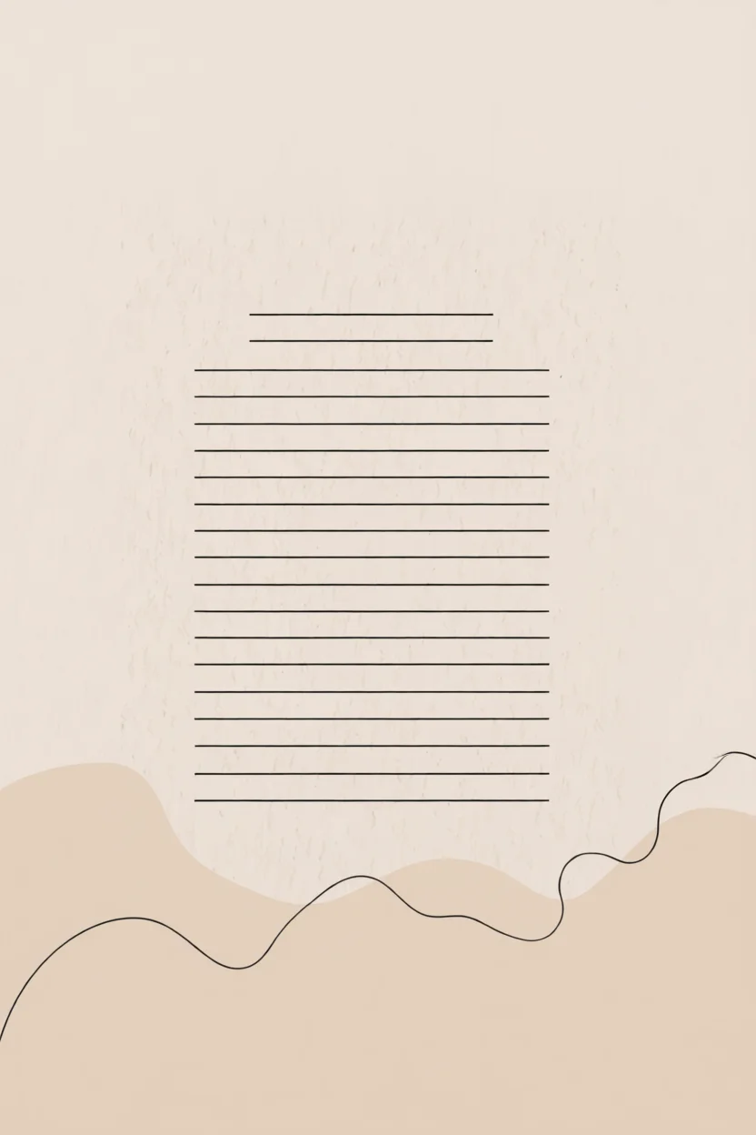 Papel de Carta com Linhas para Imprimir