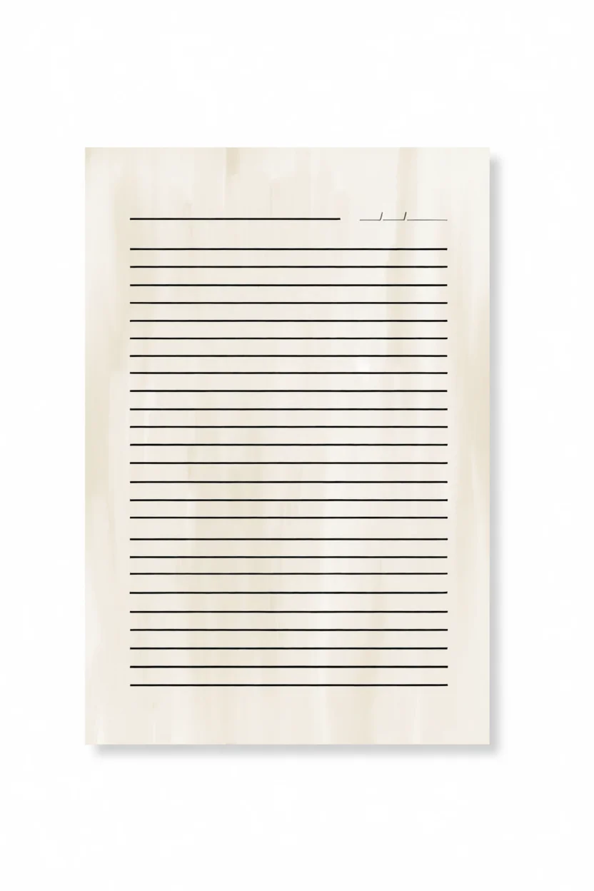 Papel de Carta com Linhas Para Imprimir