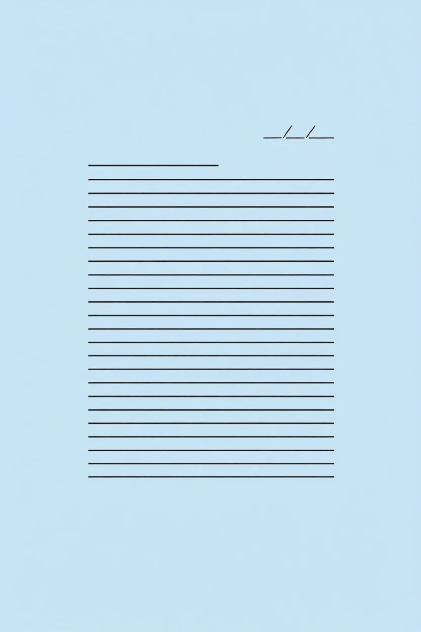 Papel de Carta com Linhas para Imprimir