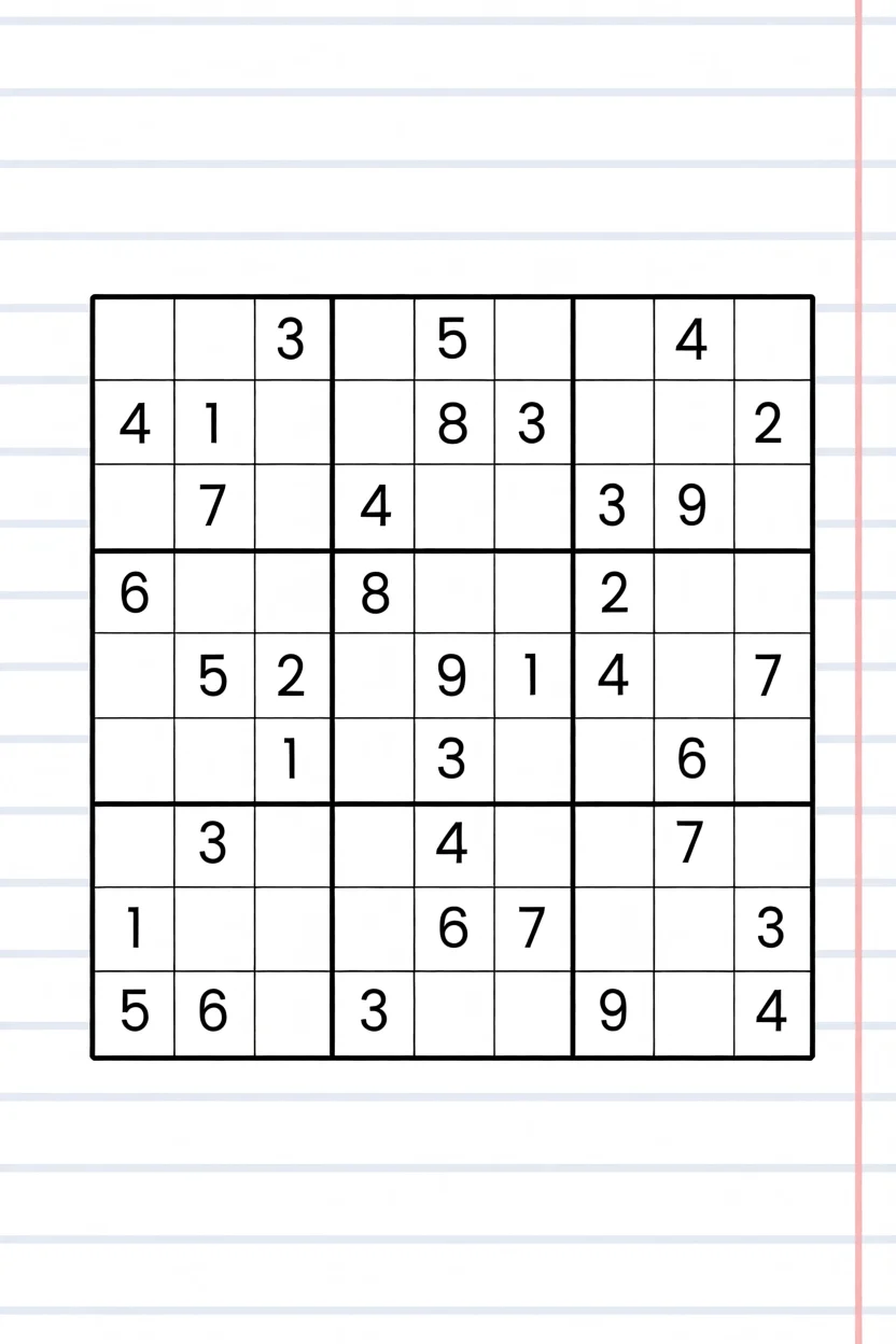 Sudoku Fu00e1cil para Imprimir em Folha A4