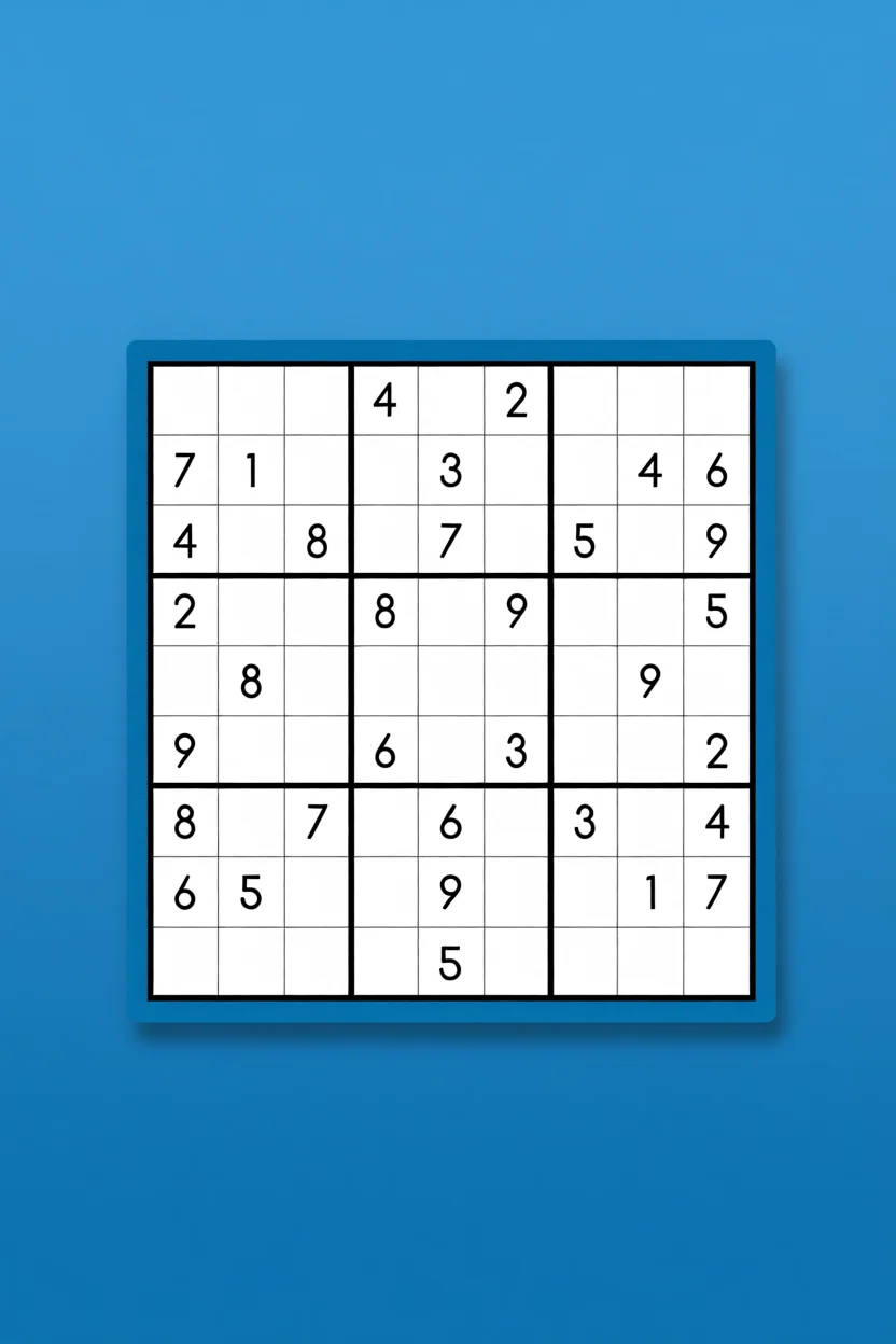 Sudoku Fu00e1cil para Imprimir com Nu00fameros