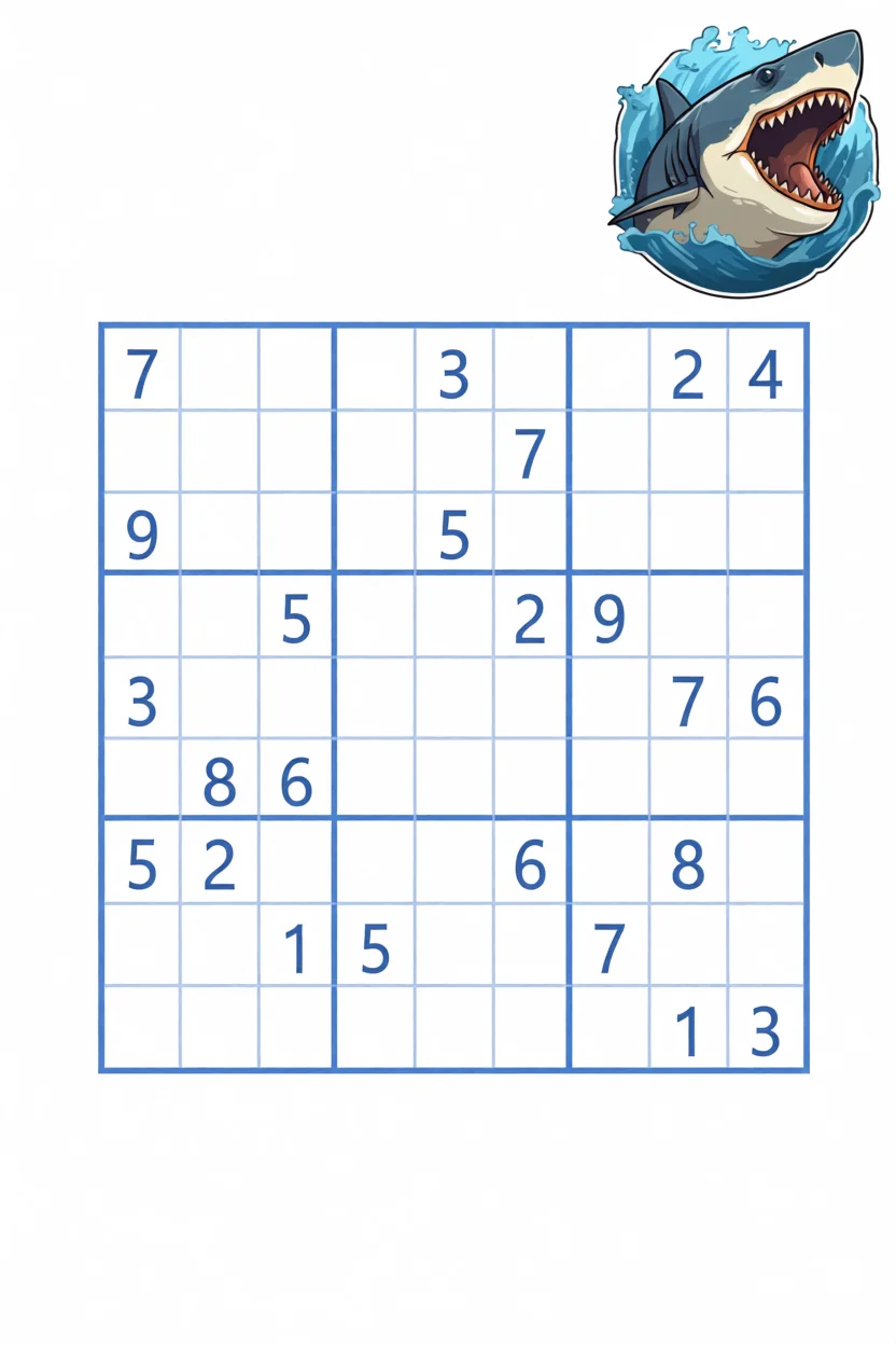 Sudoku Fu00e1cil com Tubaru00e3o Para Imprimir